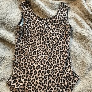 Kids cheetah print leotard
